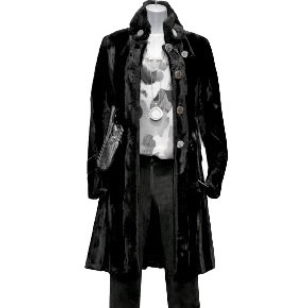 KAREN MILLEN Rare Signature Ponyskin Tailored Buckle Trench Coat - Picture 13 of 16